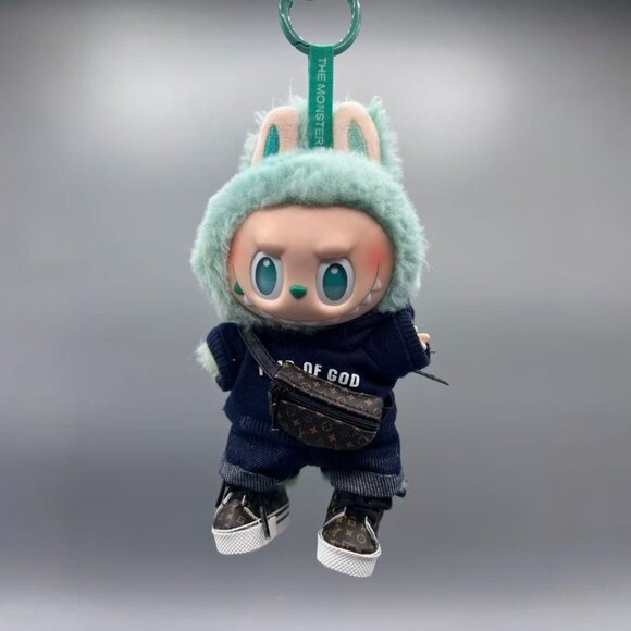 NO DOLL-Clothing Fits-For-Labubu V1-V3 Whole Set Monster Doll Clothes - Picture 1 of 3